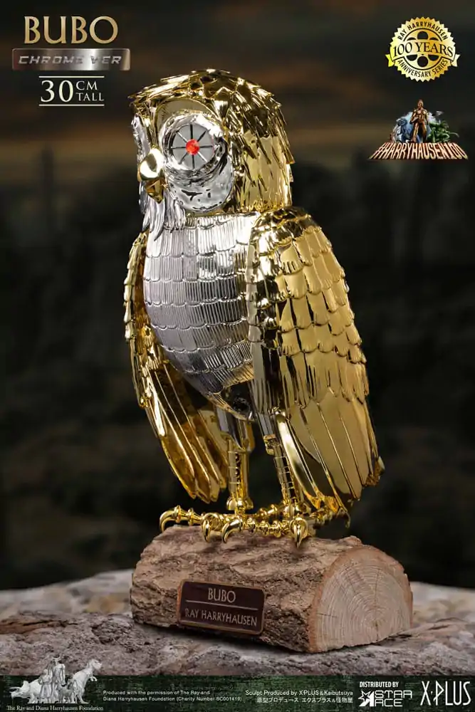 Bubo statuie din vinil moale Bufniță Mecanică Ray Harryhausen's Bubo Chrome Ver. 30 cm poza produsului