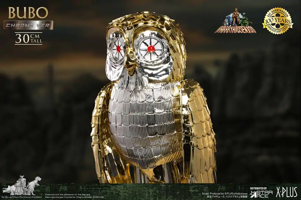 Bubo statuie din vinil moale Bufniță Mecanică Ray Harryhausen's Bubo Chrome Ver. 30 cm poza produsului