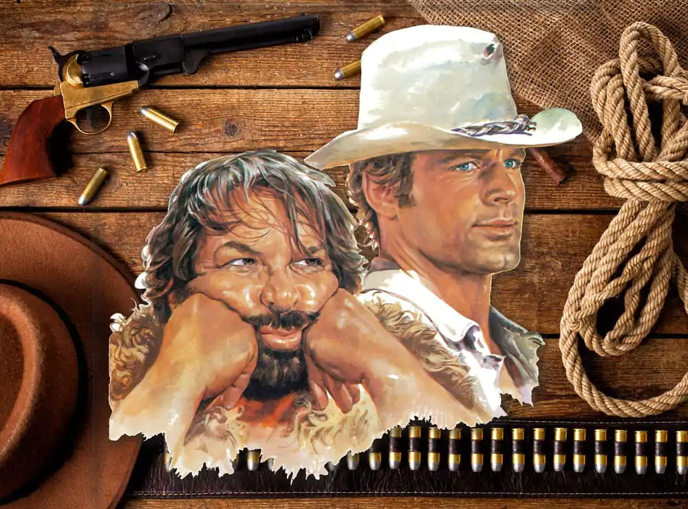 Bud Spencer & Terence Hill 3D Tin Sign Tablă 3D Bud & Terence 45 x 45 cm poza produsului