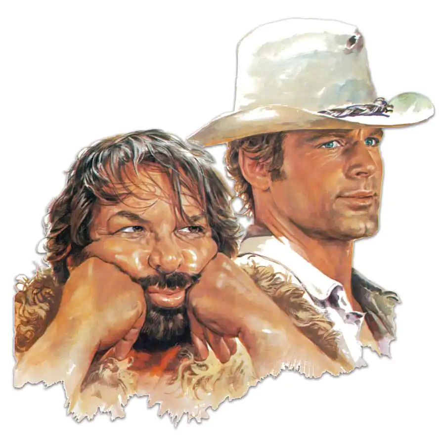 Bud Spencer & Terence Hill 3D Tin Sign Tablă 3D Bud & Terence 45 x 45 cm poza produsului