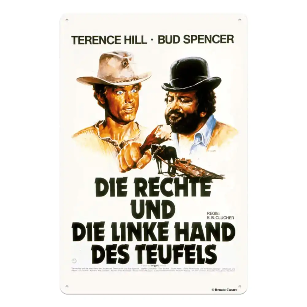 Bud Spencer & Terence Hill Tin Sign Rechte und Linke Hand des Teufels 20 x 30 cmPlacă metalică Bud Spencer & Terence Hill Rechte und Linke Hand des Teufels 20 x 30 cm poza produsului