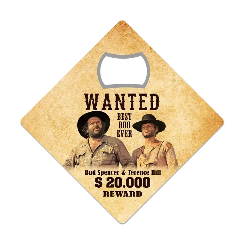 Bud Spencer & Terence Hill Desfăcător de sticle Magnet de frigider Wanted poza produsului