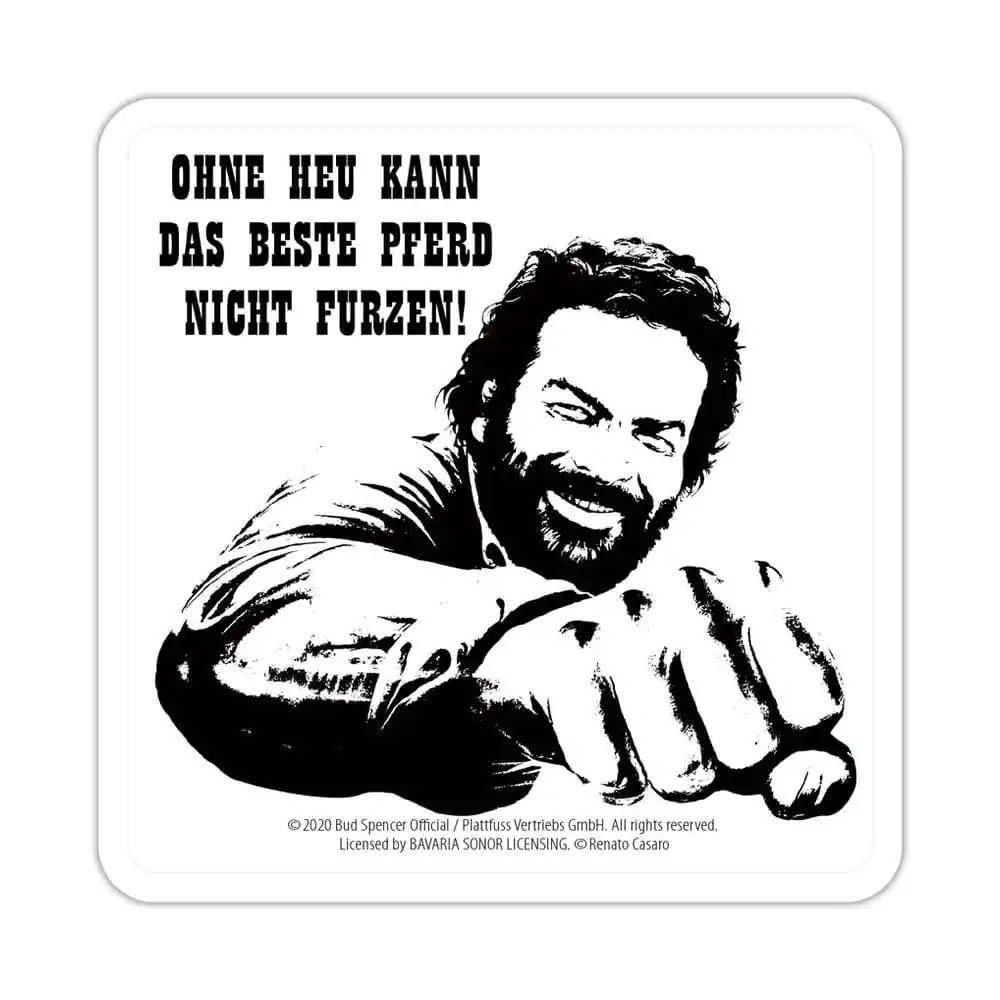 Bud Spencer Suporturi de pahare din tablă Faust Pferd 10 x 10 cm poza produsului