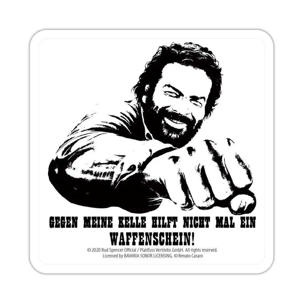 Bud Spencer Tin coasters bucăți Kelle 10 x 10 cm poza produsului
