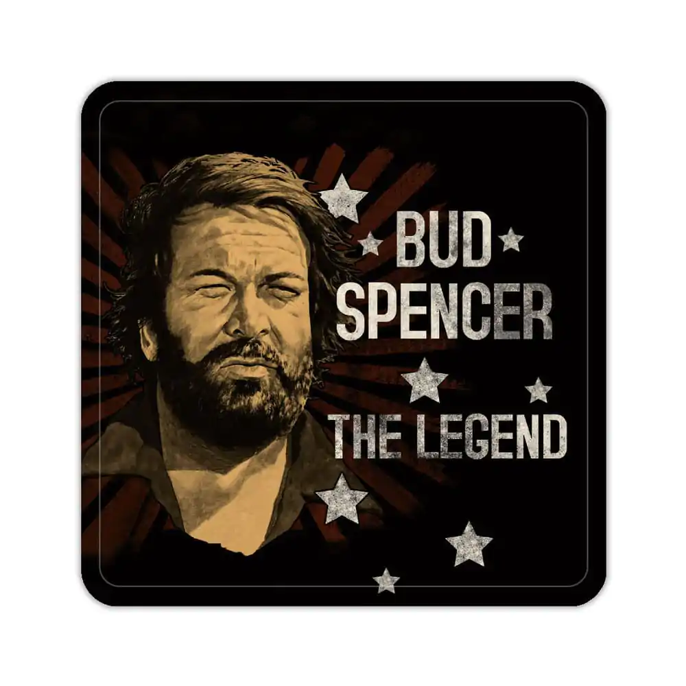 Bud Spencer Tin coasters The Legend 10 x 10 cm Suporturi de pahare din tablă poza produsului