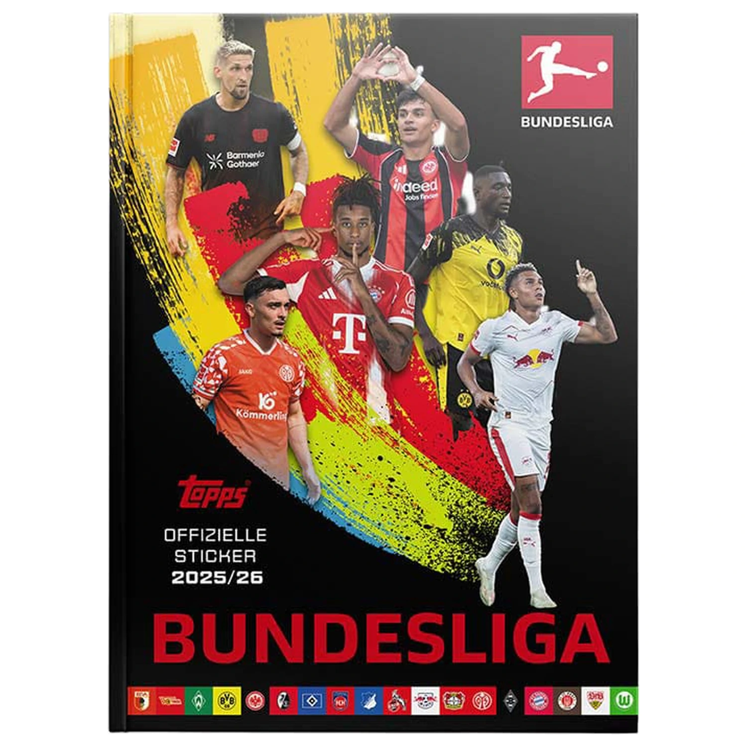 Bundesliga 2025/26 Sticker Collection Album Copertă Hardcover *German Version* poza produsului