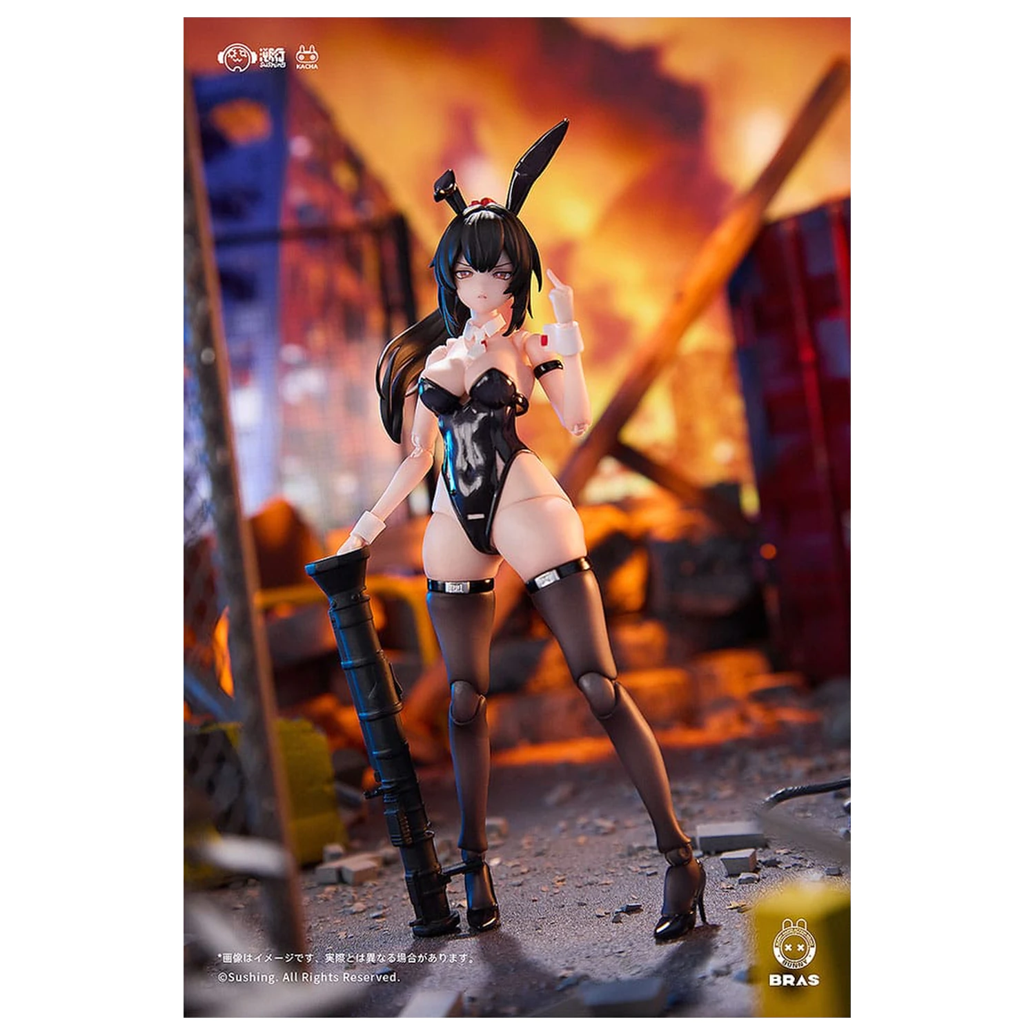 Bunny Rapid Action Squad Figura de acțiune 1/12 Attacker Runa 16 cm poza produsului
