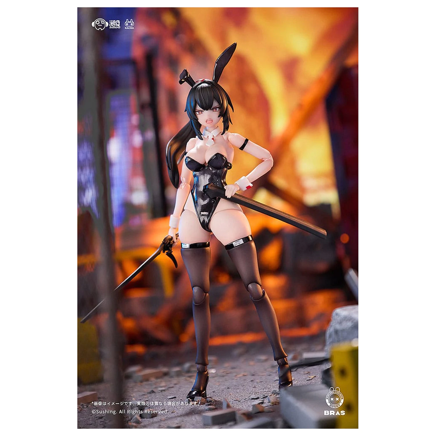 Bunny Rapid Action Squad Figura de acțiune 1/12 Attacker Runa 16 cm poza produsului