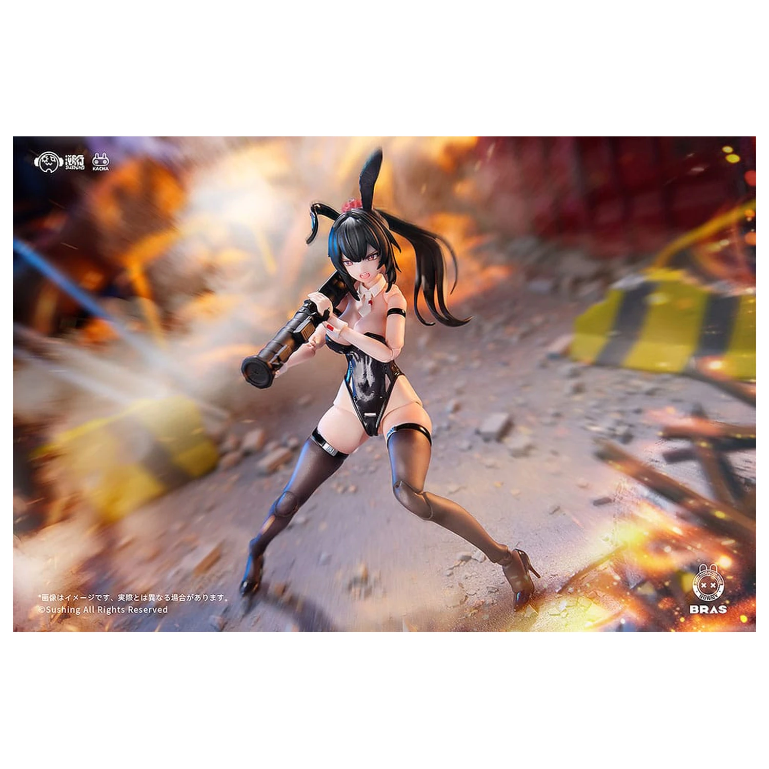 Bunny Rapid Action Squad Figura de acțiune 1/12 Attacker Runa 16 cm poza produsului