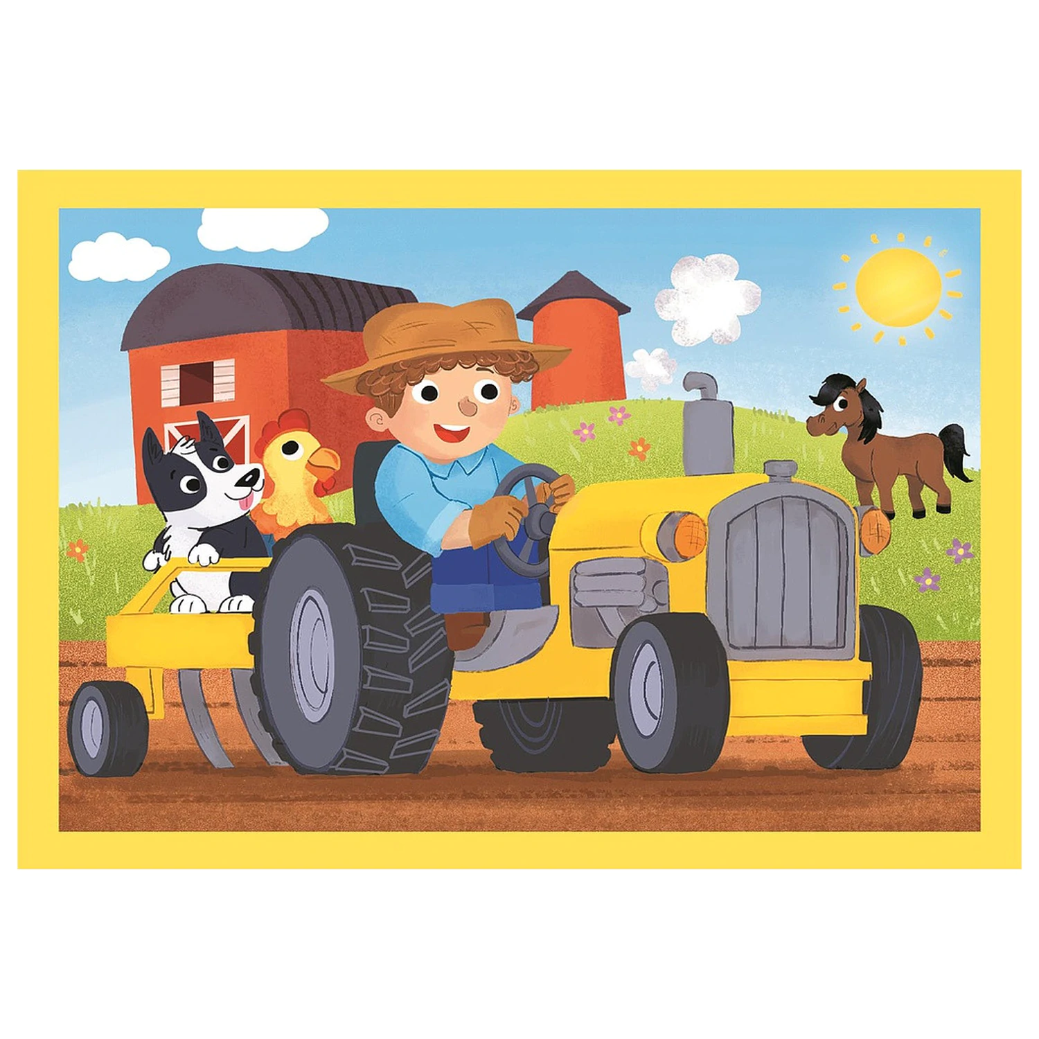 Busy at Work 4-in-1 Puzzle Clementoni poza produsului