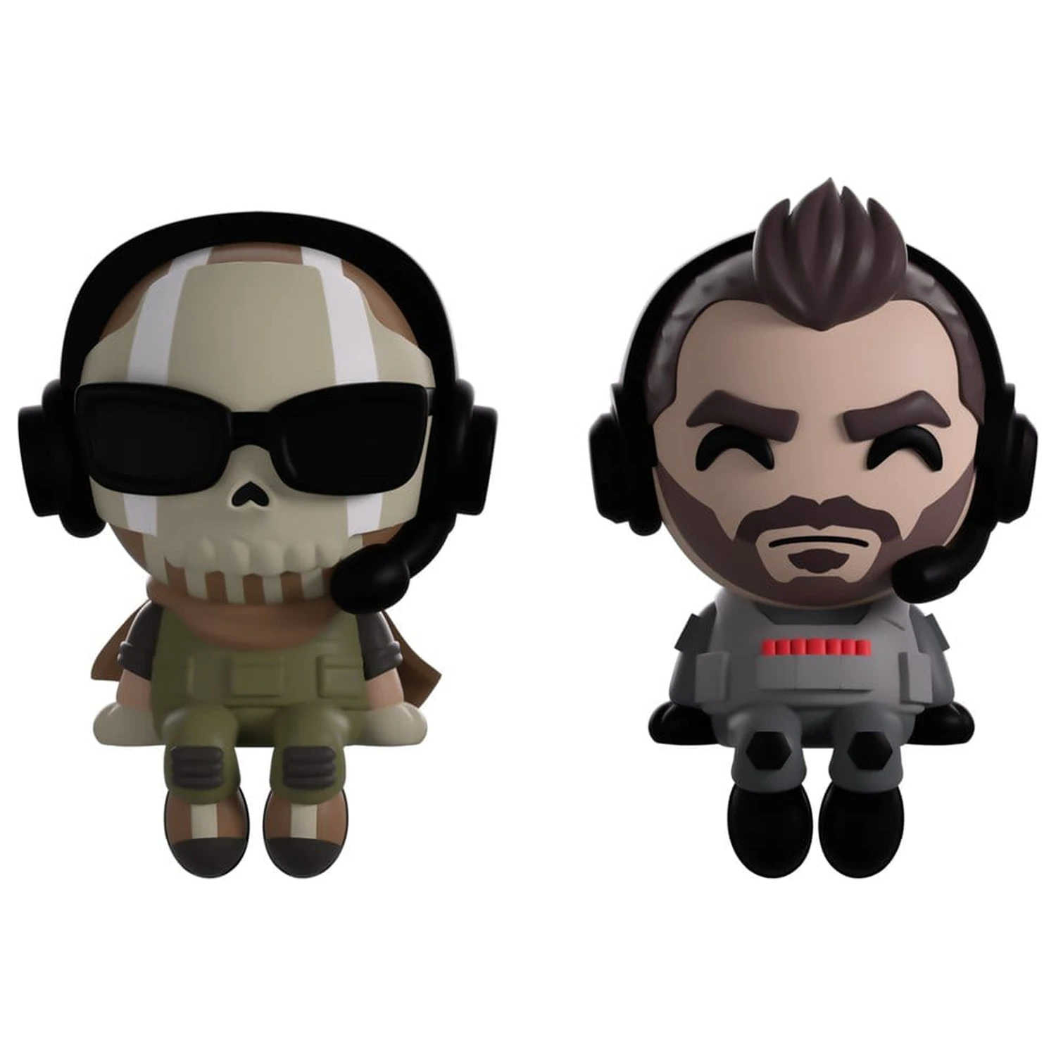 Call of Duty Vinyl Figures Ghost & Soap Monitor Buddiez 7 cm poza produsului