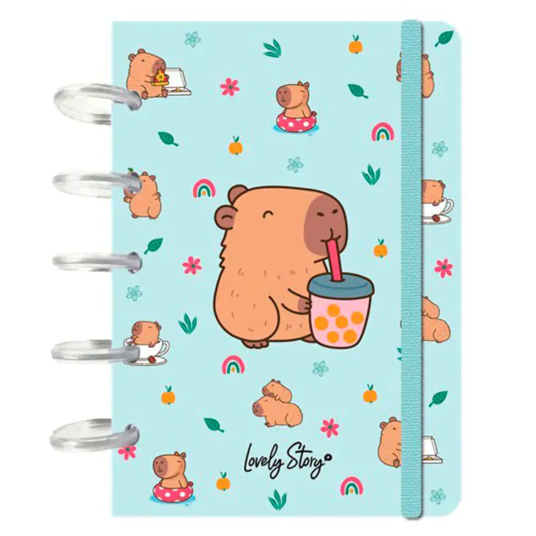 Capibara Bubble Tea Caiet A6 poza produsului