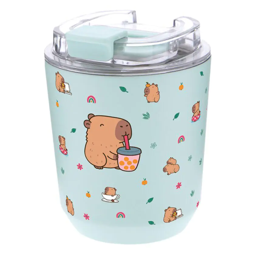 Capibara Bubble Tea Termos cană de cafea 280ml poza produsului