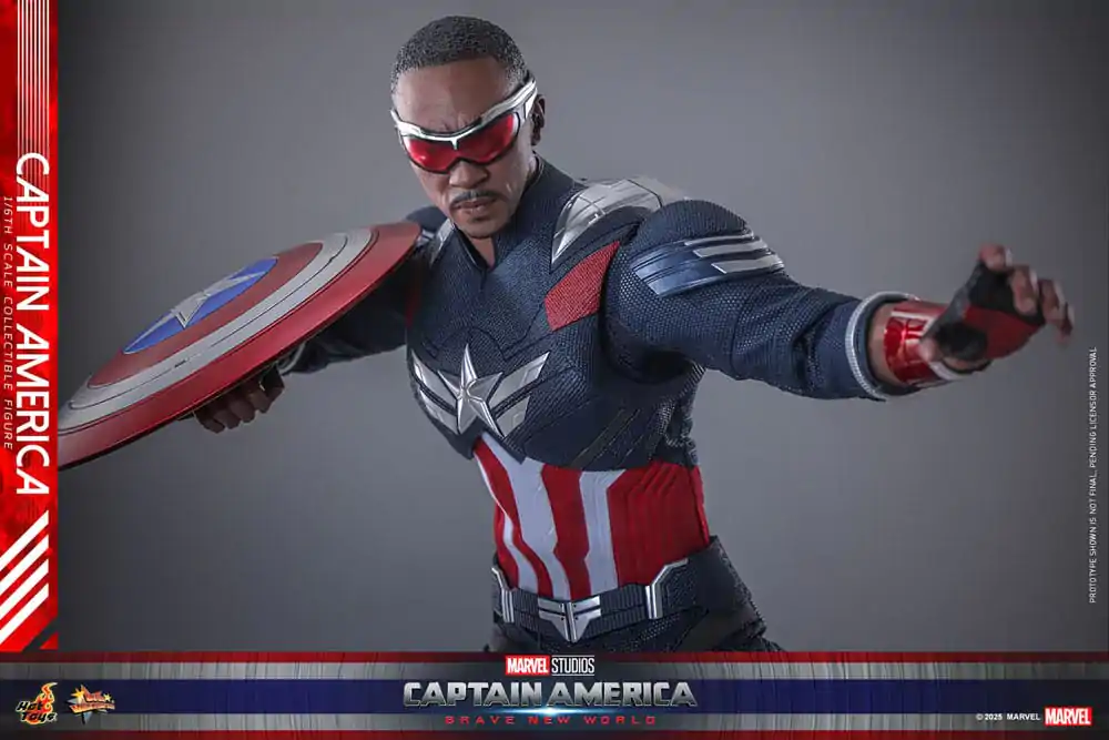 Figurină de acțiune de colecție Captain America: Brave New World Movie Masterpiece 1/6 Captain America 30 cm poza produsului