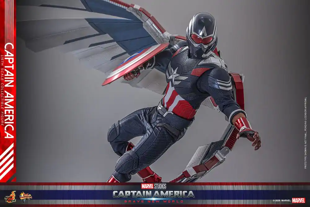 Figurină de acțiune de colecție Captain America: Brave New World Movie Masterpiece 1/6 Captain America 30 cm poza produsului