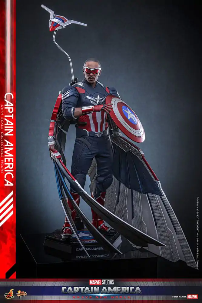 Figurină de acțiune de colecție Captain America: Brave New World Movie Masterpiece 1/6 Captain America 30 cm poza produsului