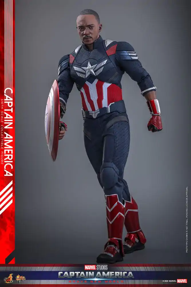 Figurină de acțiune de colecție Captain America: Brave New World Movie Masterpiece 1/6 Captain America 30 cm poza produsului