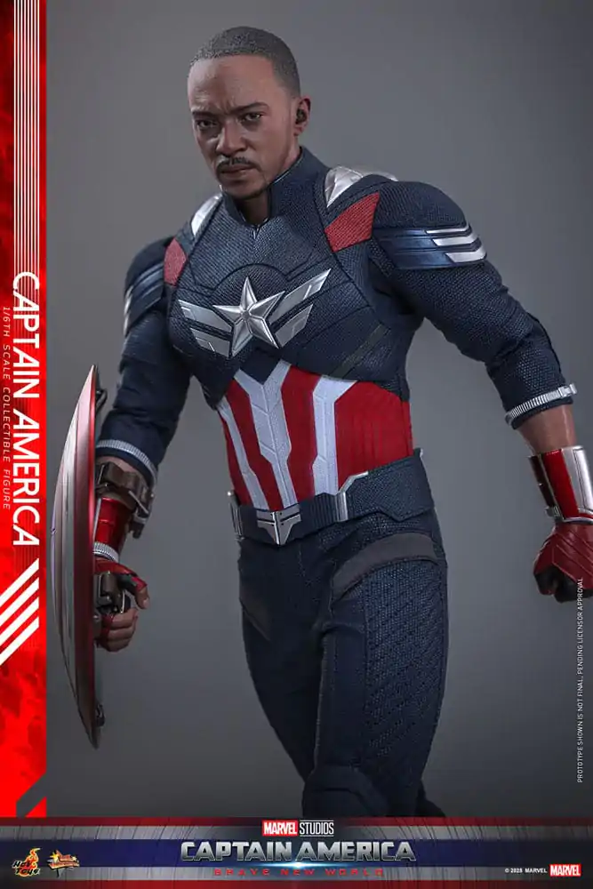 Figurină de acțiune de colecție Captain America: Brave New World Movie Masterpiece 1/6 Captain America 30 cm poza produsului