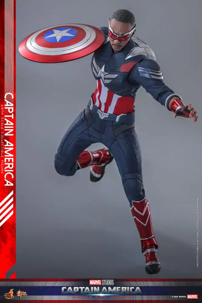 Figurină de acțiune de colecție Captain America: Brave New World Movie Masterpiece 1/6 Captain America 30 cm poza produsului