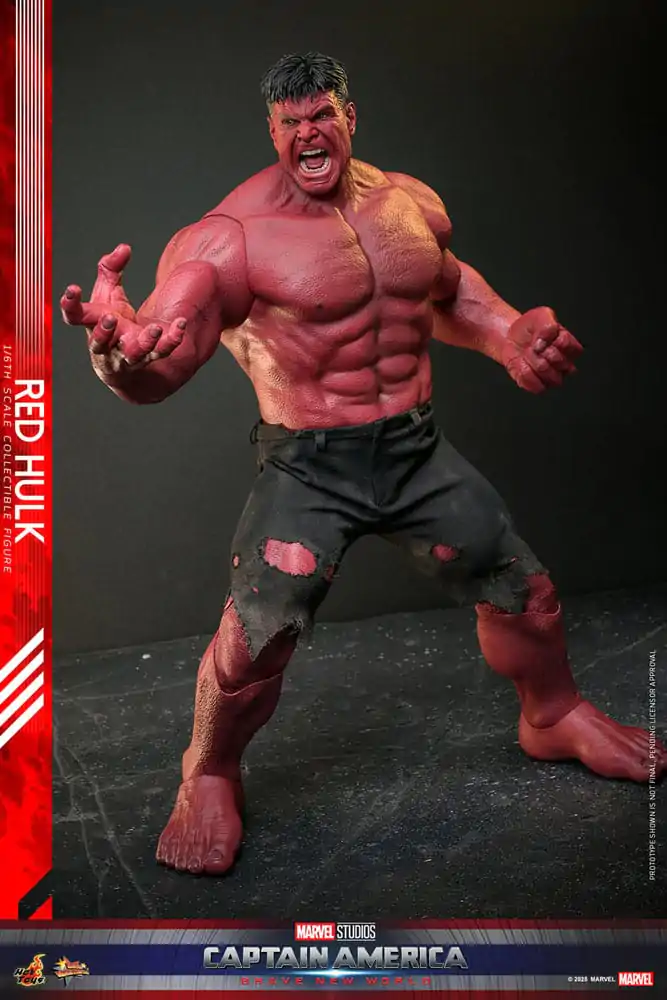 Figurină de acțiune de capodoperă Movie Masterpiece 1/6 Red Hulk 47 cm poza produsului