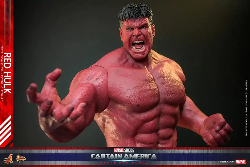 Figurină de acțiune de capodoperă Movie Masterpiece 1/6 Red Hulk 47 cm poza produsului