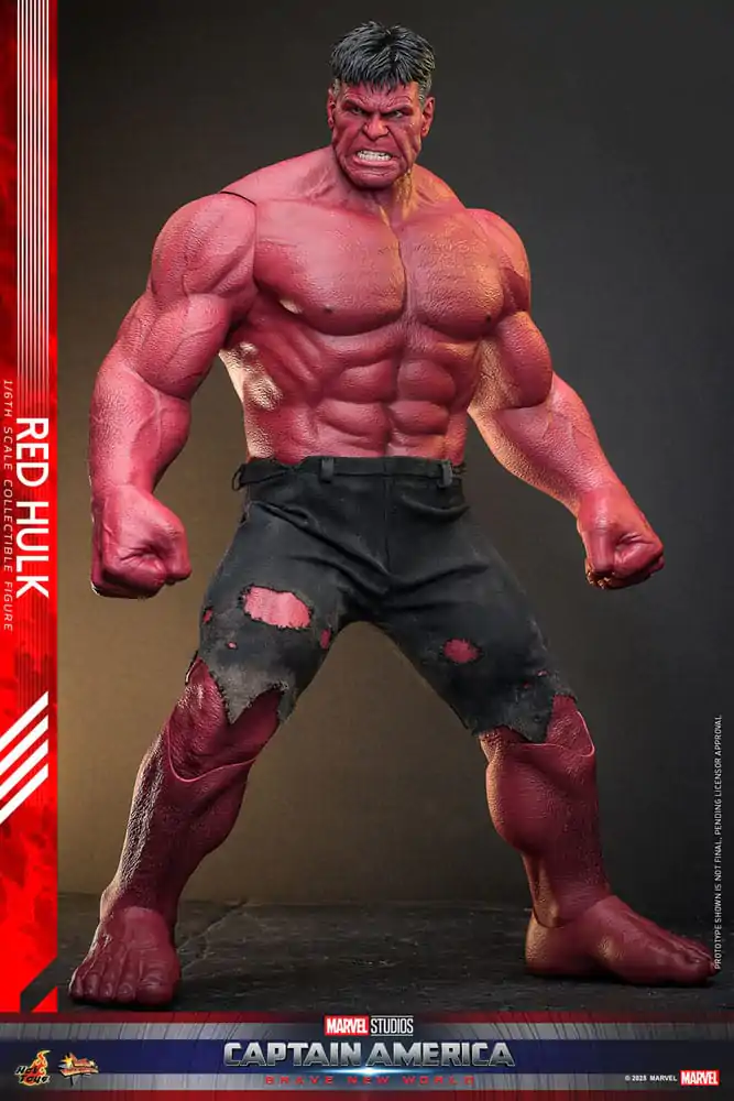 Figurină de acțiune de capodoperă Movie Masterpiece 1/6 Red Hulk 47 cm poza produsului