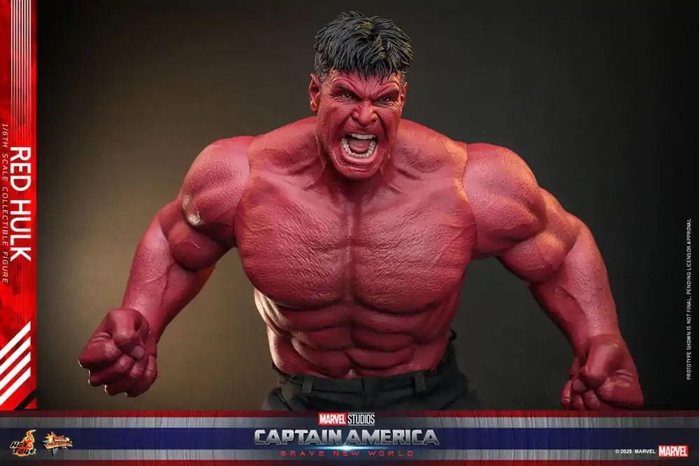 Figurină de acțiune de capodoperă Movie Masterpiece 1/6 Red Hulk 47 cm poza produsului