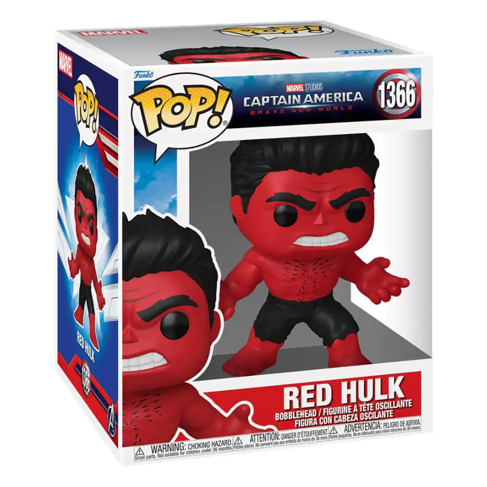 Captain America Brave New World Oversized Funko POP! Figurina Vinil Red Hulk 15 cm poza produsului