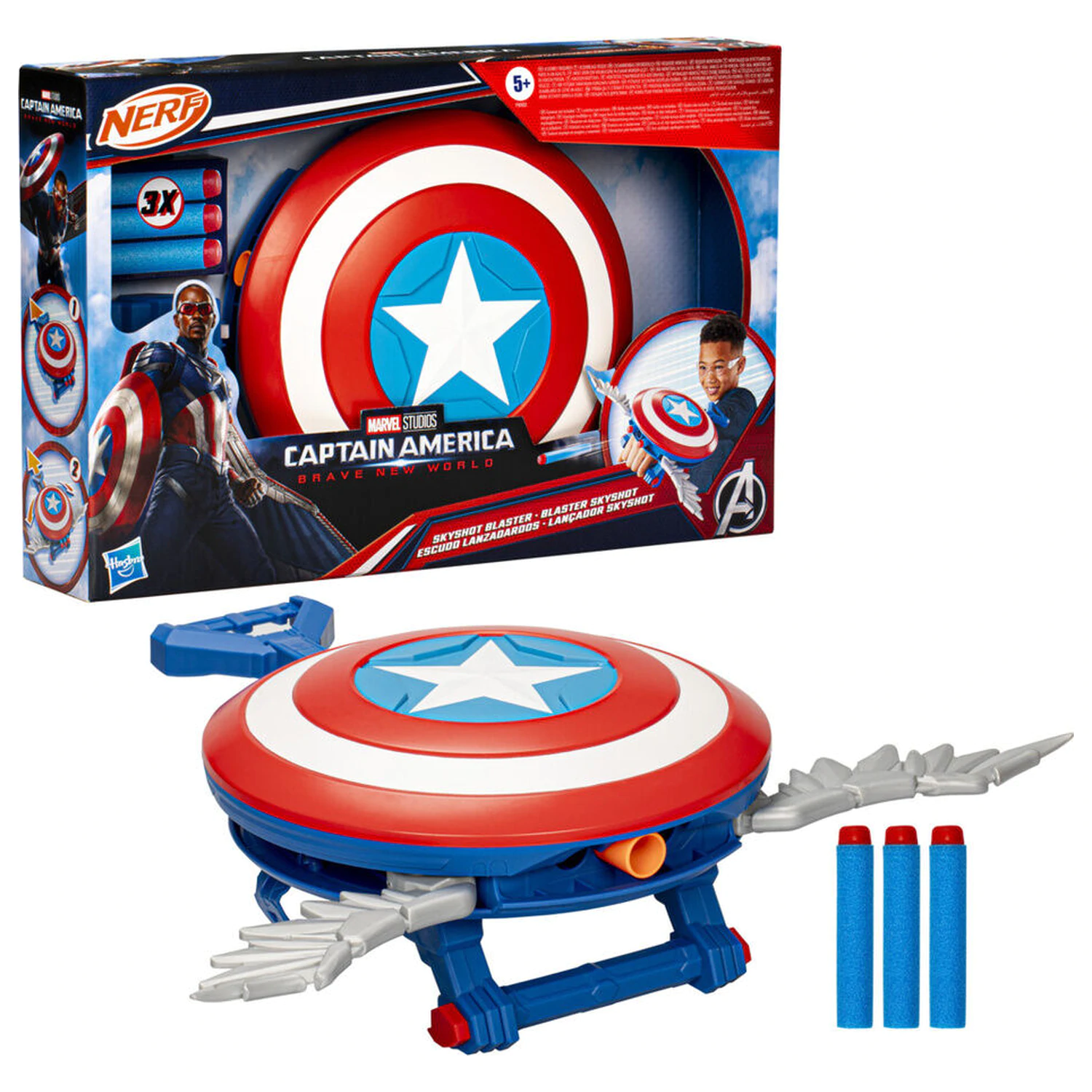 Marvel Captain America Brave New World blaster Skyshot poza produsului