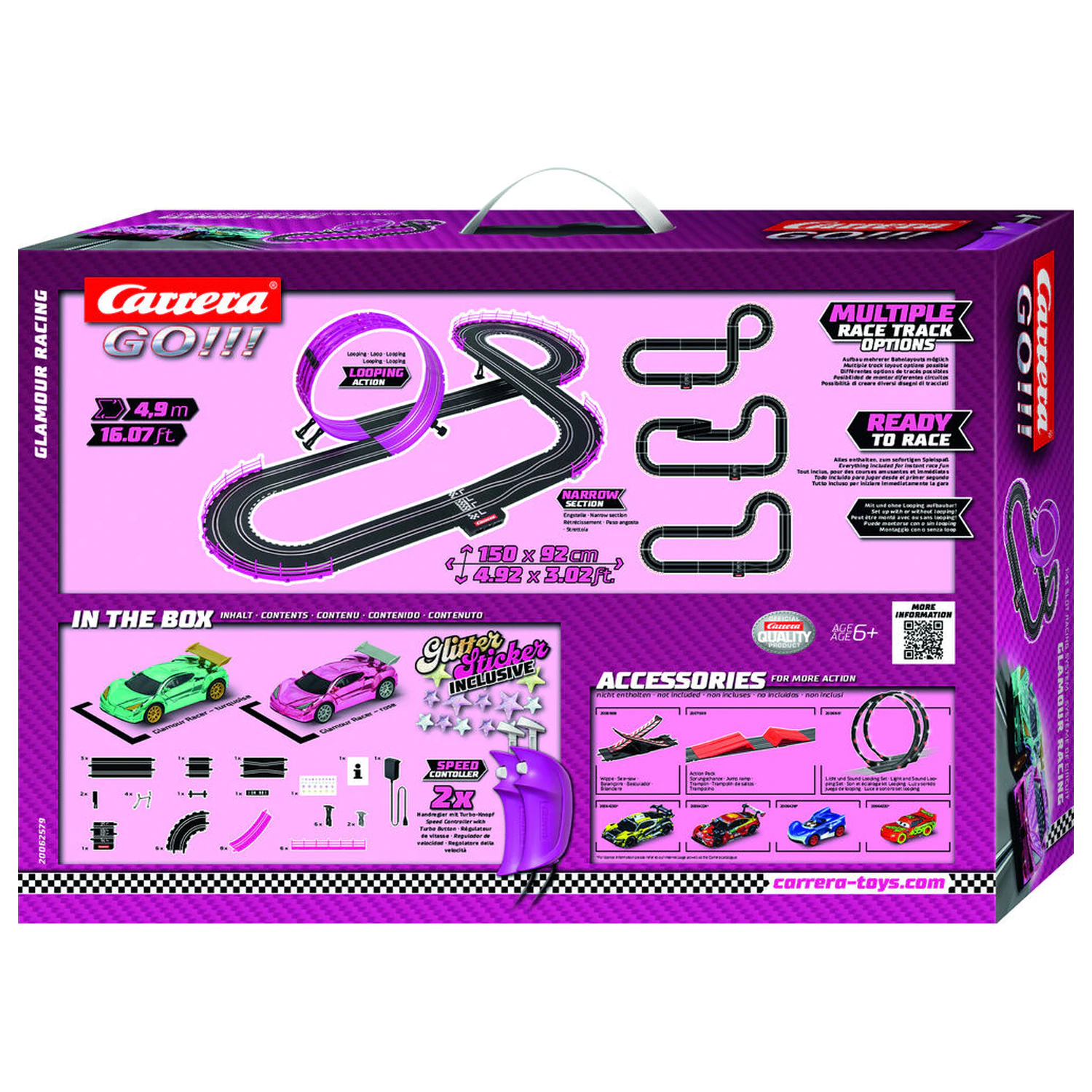 Carrera GO!!! Glamour Racing - circuit de curse poza produsului