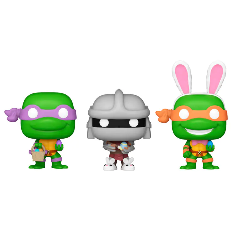 Morcov Pocket POP blister 3 figurine Ninja Turtles Donatello Shredder Michelangelo poza produsului