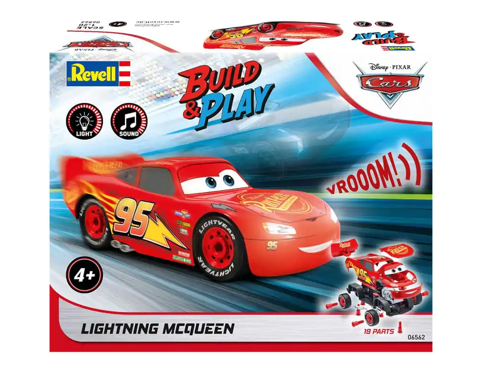 Cars Model Kit 1/20 Lightning McQueen 20 cm Set Model Auto poza produsului