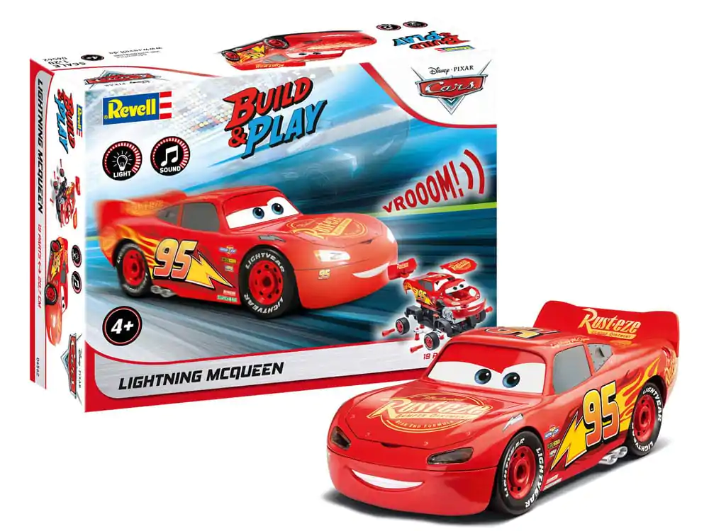 Cars Model Kit 1/20 Lightning McQueen 20 cm Set Model Auto poza produsului