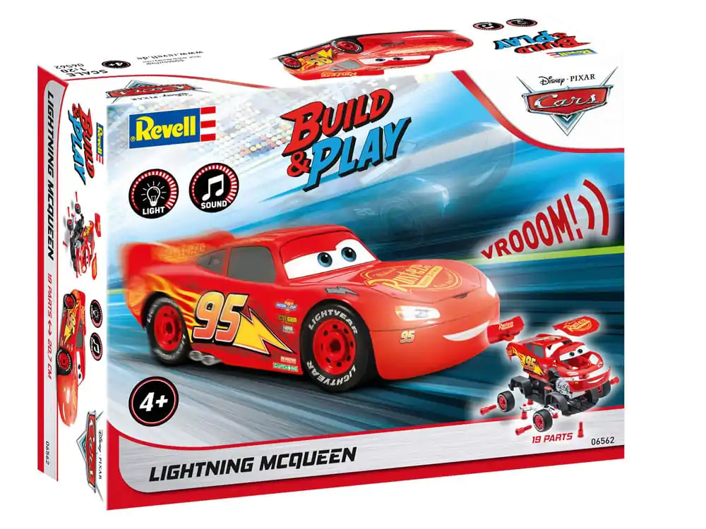 Cars Model Kit 1/20 Lightning McQueen 20 cm Set Model Auto poza produsului