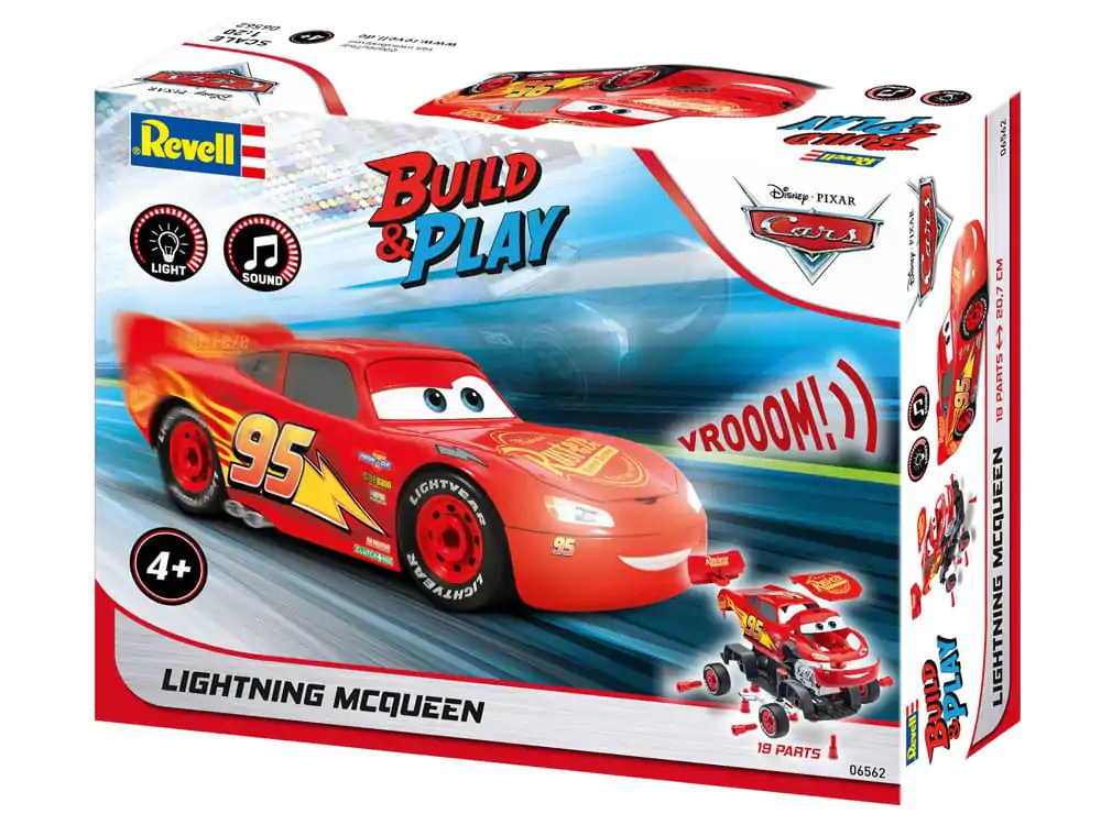 Cars Model Kit 1/20 Lightning McQueen 20 cm Set Model Auto poza produsului
