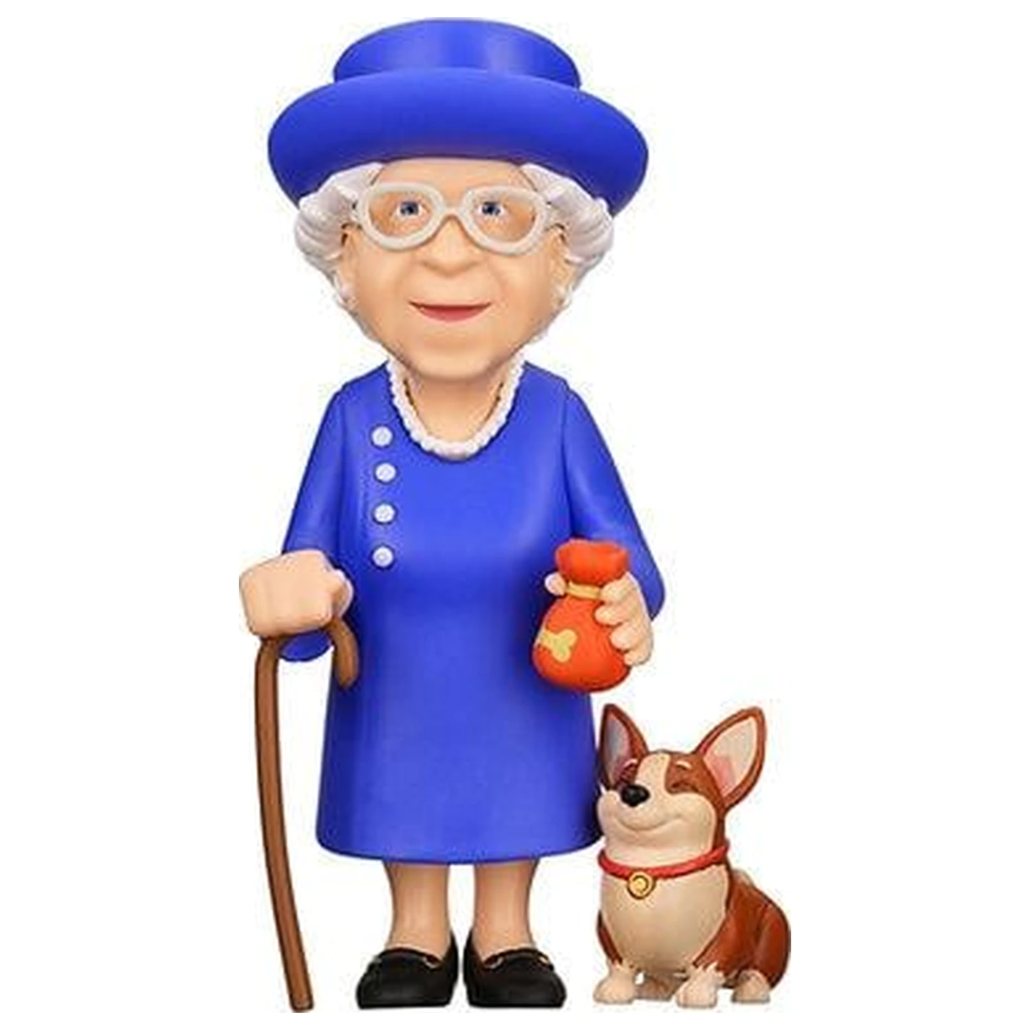 Celebrity Queen Elizabeth II cu Corgi Figure Minix 12cm poza produsului
