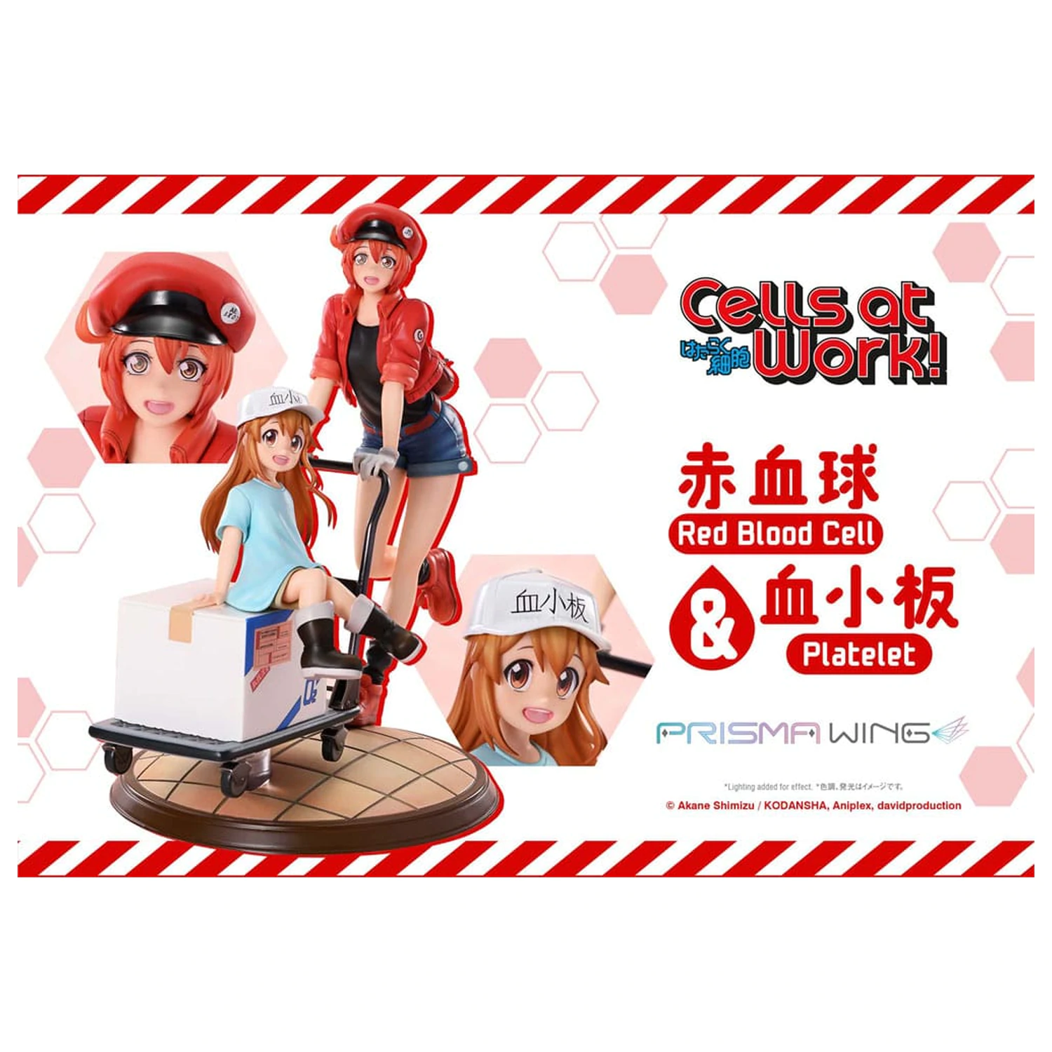 Cells at Work Prisma Wing PVC Statuie Red Blood Cell & Platelet 26 cm poza produsului