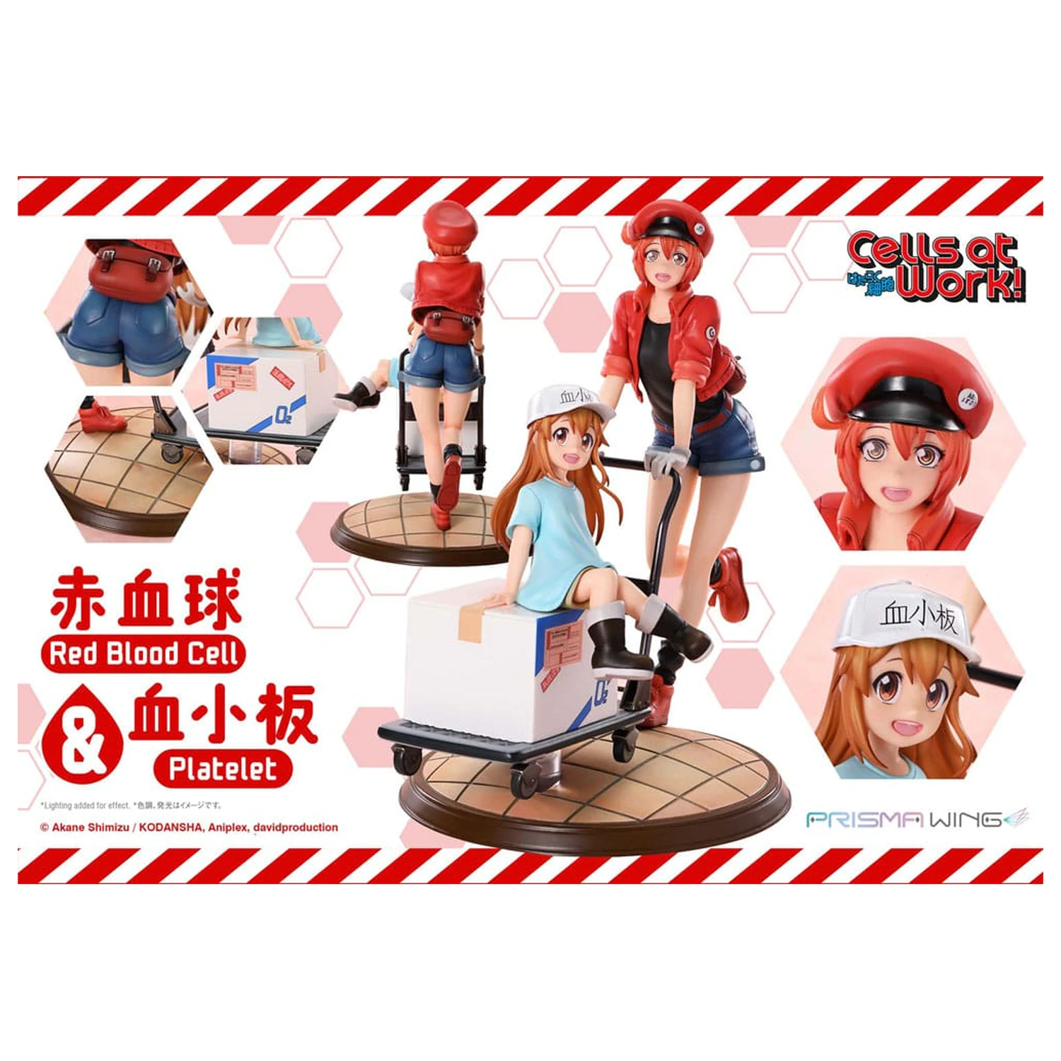 Cells at Work Prisma Wing PVC Statuie Red Blood Cell & Platelet 26 cm poza produsului