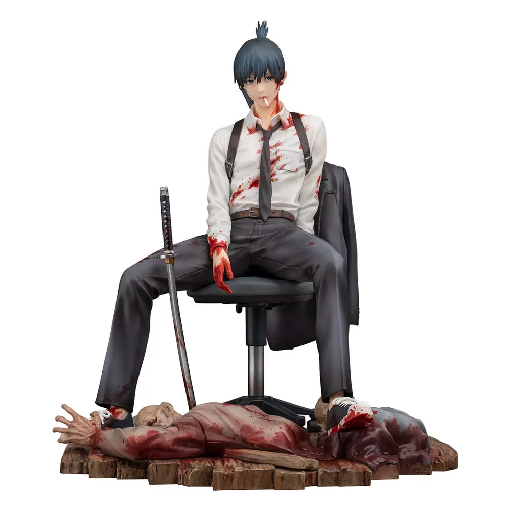 Statuie PVC Chainsaw Man 1/7 Aki Hayakawa 19 cm poza produsului