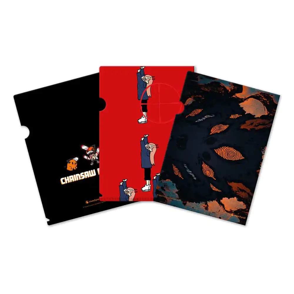 Set 3 Clearfile Chainsaw Man poza produsului