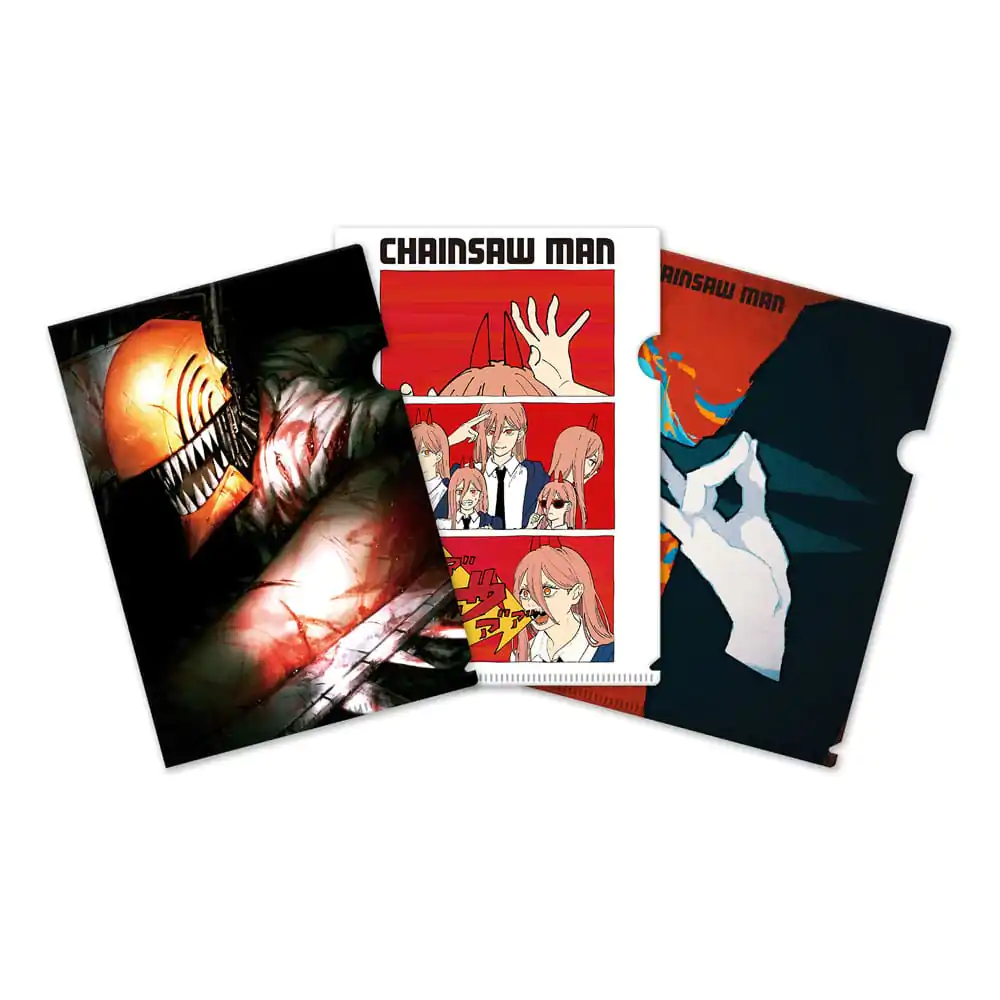 Set 3 Clearfile Chainsaw Man poza produsului
