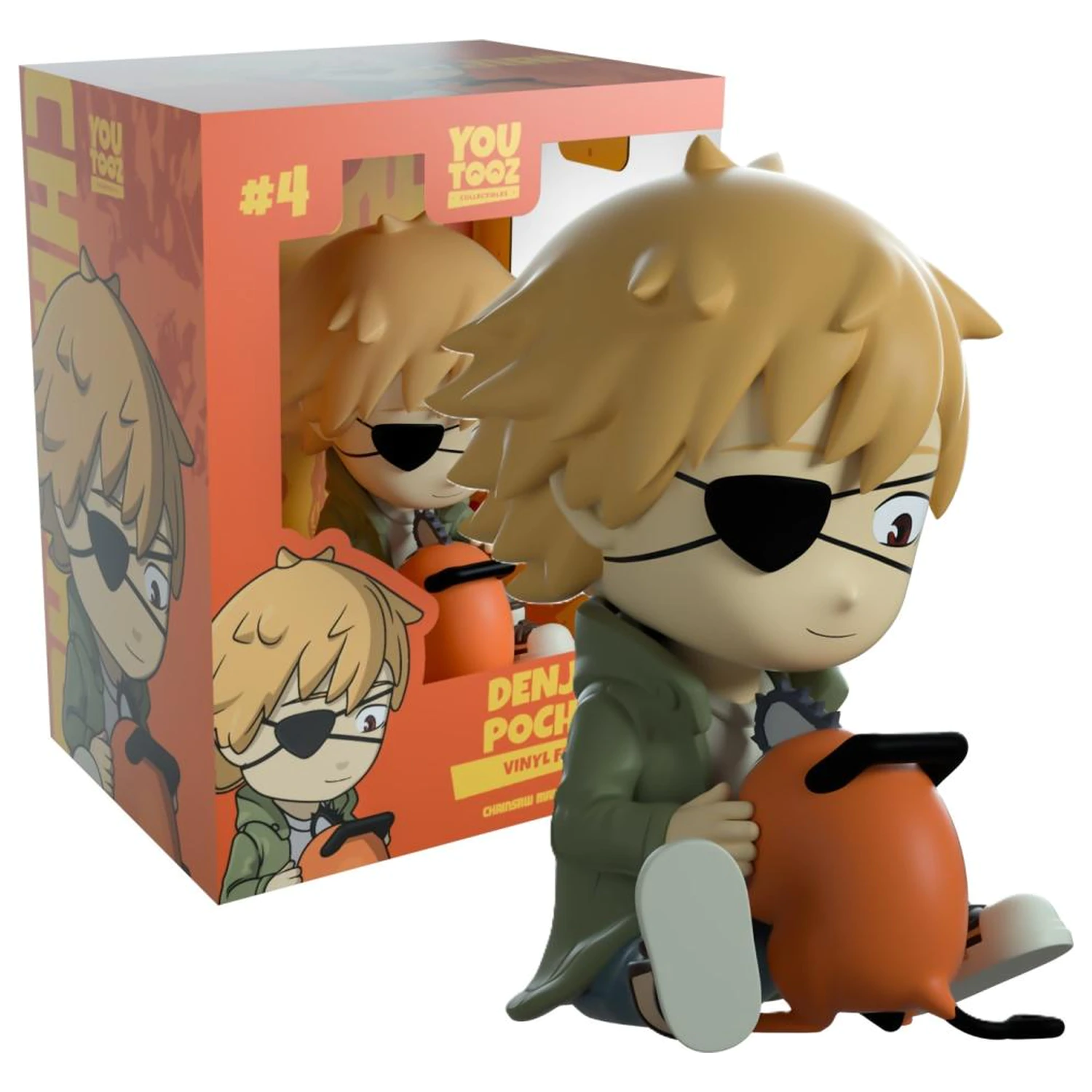 Figurina Chainsaw Man Denji & Pochita Youtooz 10 cm poza produsului