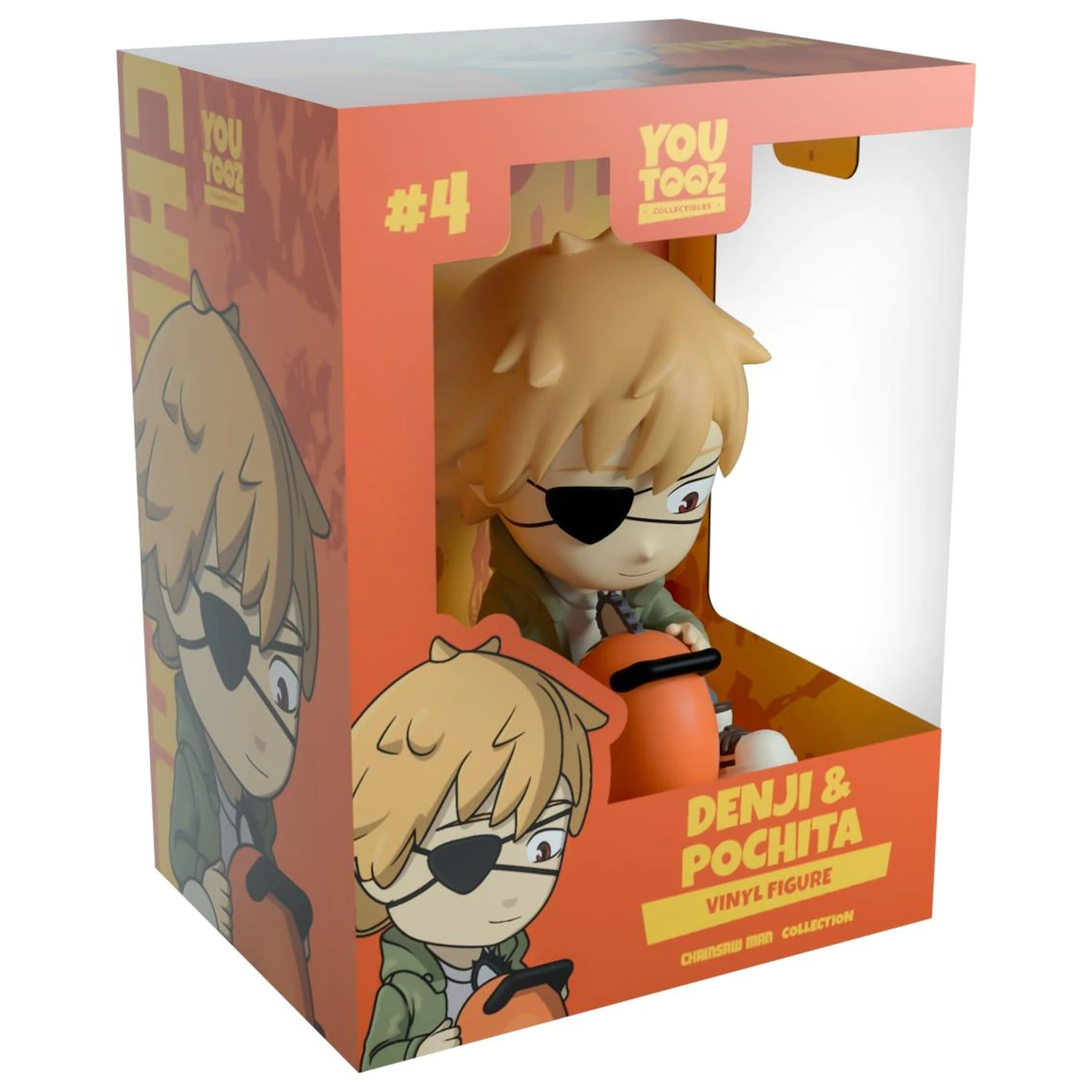 Figurina Chainsaw Man Denji & Pochita Youtooz 10 cm poza produsului