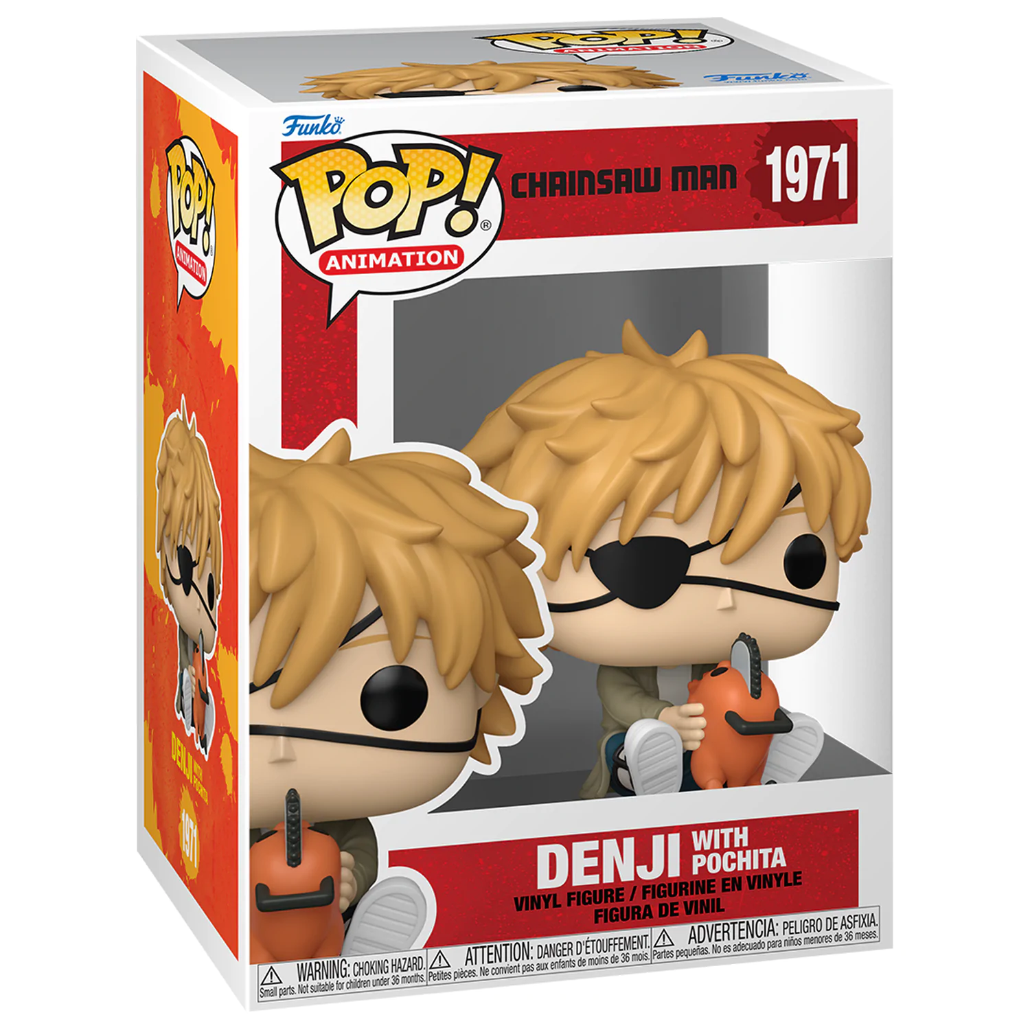 Chainsaw Man Funko POP! Games Figurină Vinyl Denji & Pochita 9 cm poza produsului