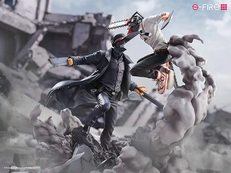 Chainsaw Man Statuie Figurina Super Situation Chainsaw Man vs. Samurai Sword 26 cm poza produsului