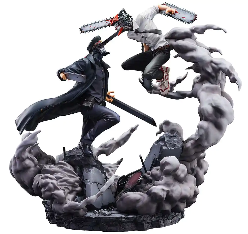 Chainsaw Man Statuie Figurina Super Situation Chainsaw Man vs. Samurai Sword 26 cm poza produsului