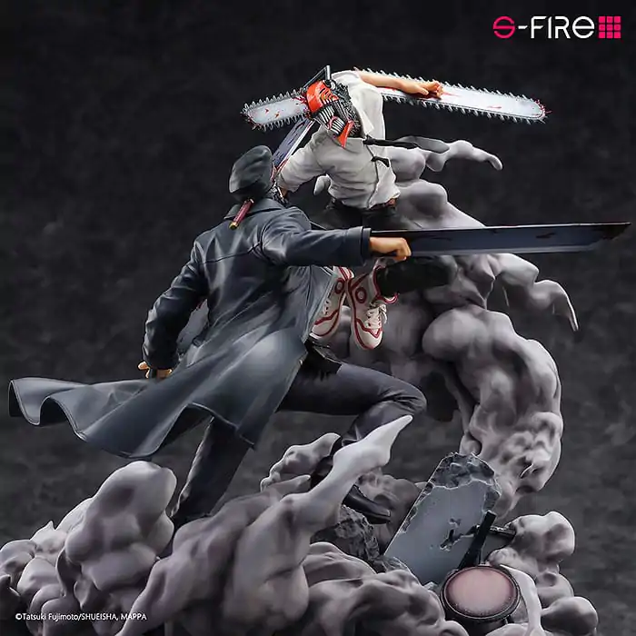 Chainsaw Man Statuie Figurina Super Situation Chainsaw Man vs. Samurai Sword 26 cm poza produsului