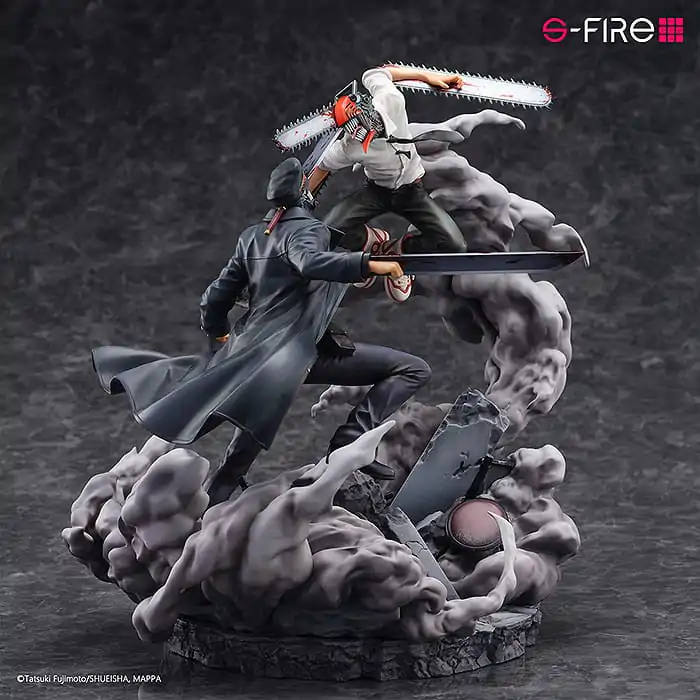 Chainsaw Man Statuie Figurina Super Situation Chainsaw Man vs. Samurai Sword 26 cm poza produsului