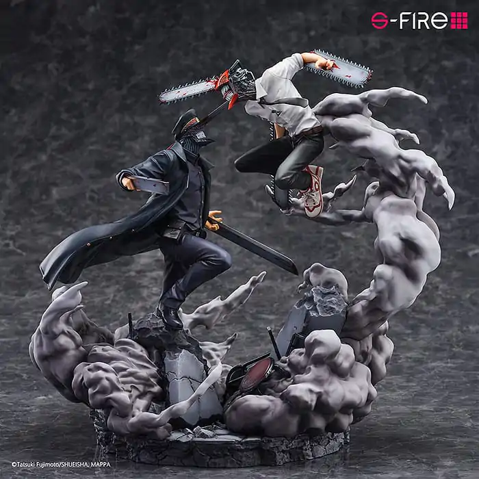 Chainsaw Man Statuie Figurina Super Situation Chainsaw Man vs. Samurai Sword 26 cm poza produsului