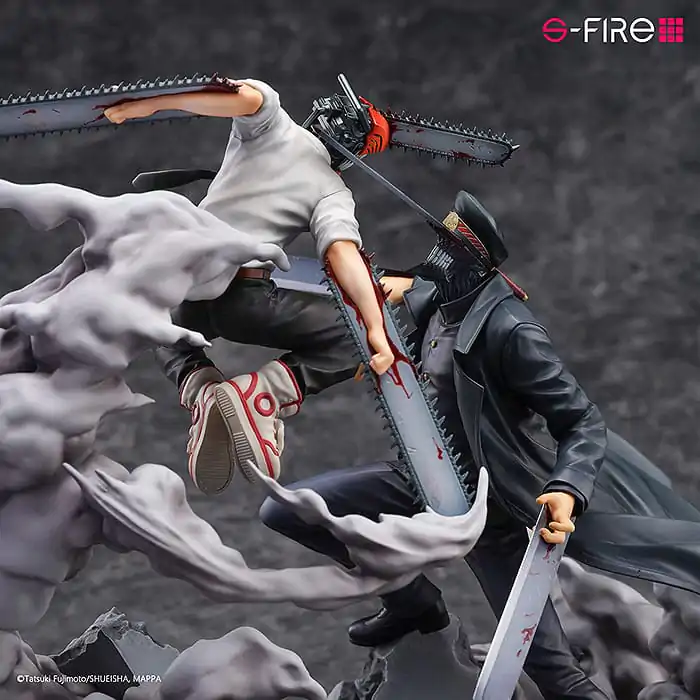 Chainsaw Man Statuie Figurina Super Situation Chainsaw Man vs. Samurai Sword 26 cm poza produsului